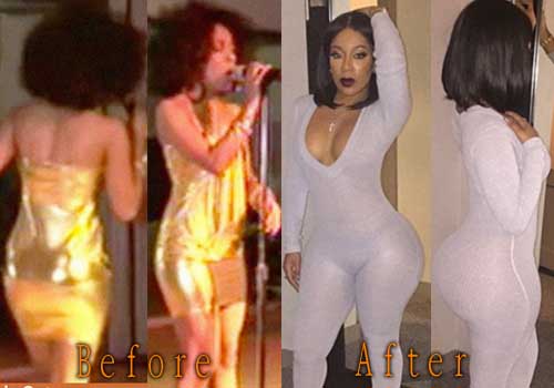 K Michelle with butt implants